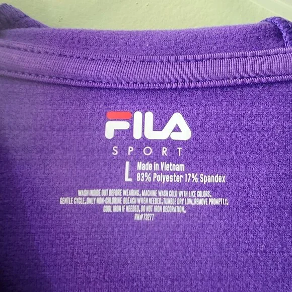 Fila Lightweight Hoodie, Size L, EUC - Picture 4 of 4
